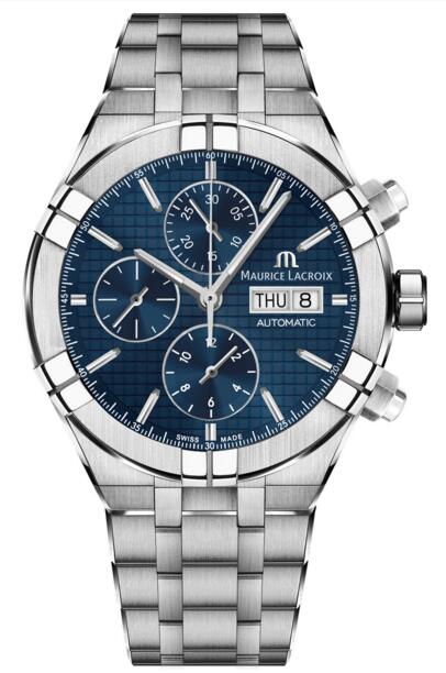 Replica Maurice Lacroix Aikon AI6038-SS002-430-1 Automatic Chronograph 44 mm watch